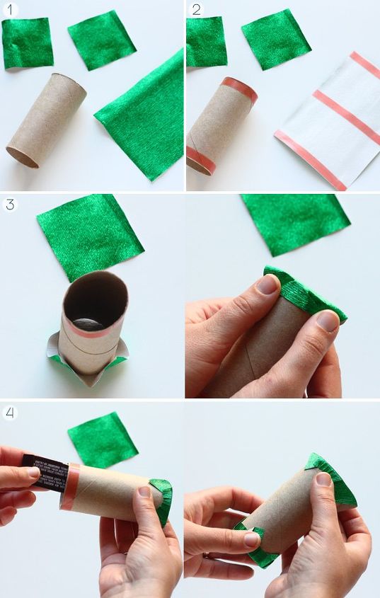 rvore de natal do advento diy com pergaminhos de papel