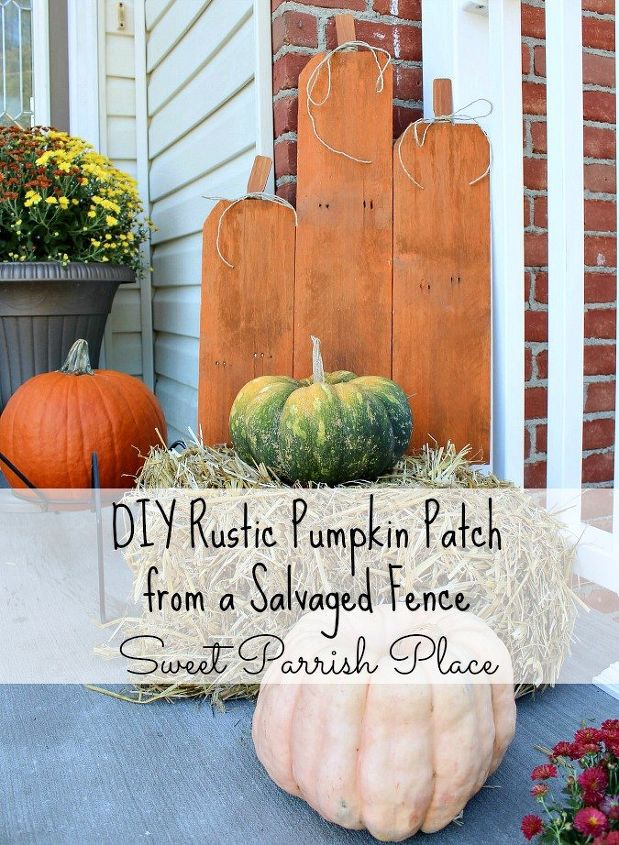 diy rustic pumpkin patch, crafts, fences, how to
