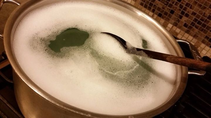 diy no rub magic cleaner degreaser for your kitchen hood, cleaning tips, kitchen design, Yes we re done Time to turn the stove off