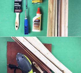 scrap wood table with leather sling, repurposing upcycling, woodworking projects