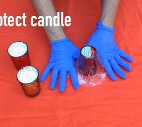 how to make cement hand candle holders, concrete masonry, how to, repurposing upcycling