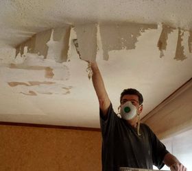 dining room project remove popcorn ceiling, home improvement, how to, painting, wall decor
