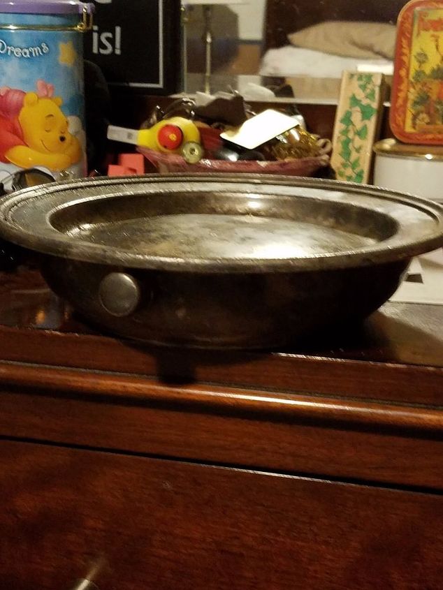 q can anyone identify this silver dish , home decor, home decor id