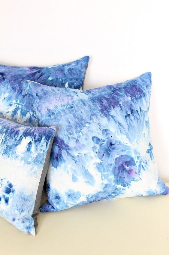 how to ice dye diy ice dye pillows, how to