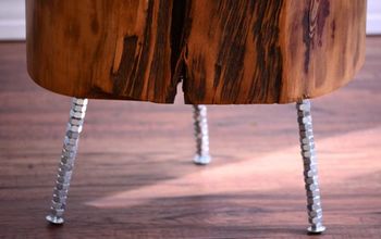  Como fazer uma mesa lateral com pernas de toco de árvore DIY