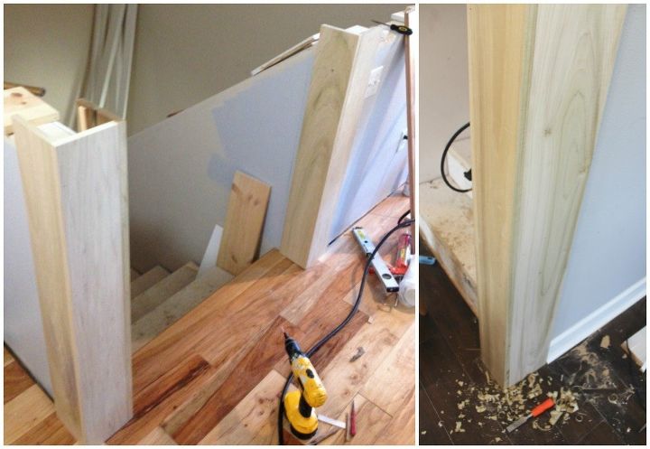 diy staircase remodel, hardwood floors, home improvement, stairs, woodworking projects
