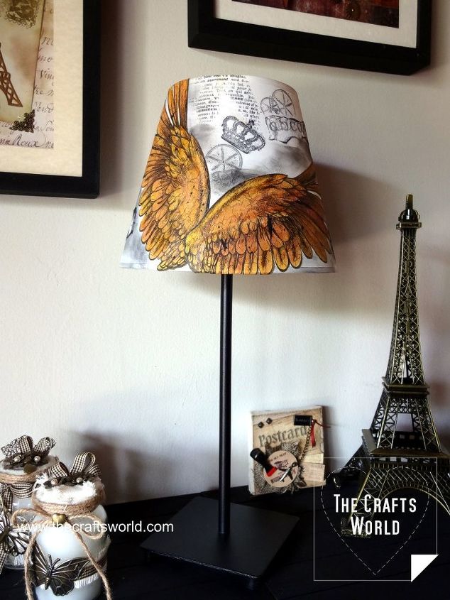 Decorate A Lampshade Hometalk Decorate A Lampshade Crafts Home Decor Lighting Reupholster Window Treatments