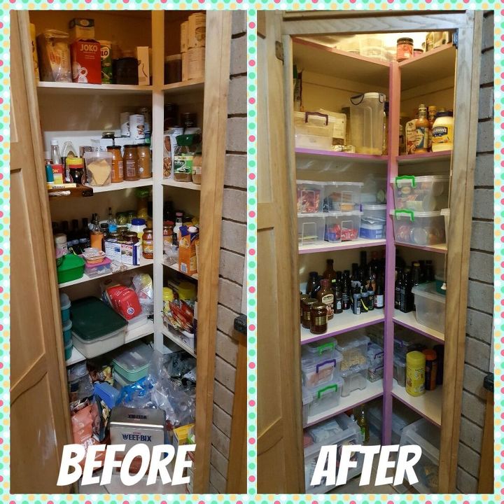 pantry cupboard revamp, closet