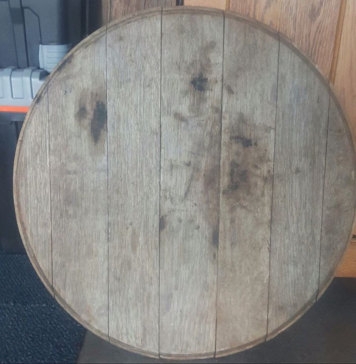 Repurposing An Oak Wine Barrel Lid Hometalk
