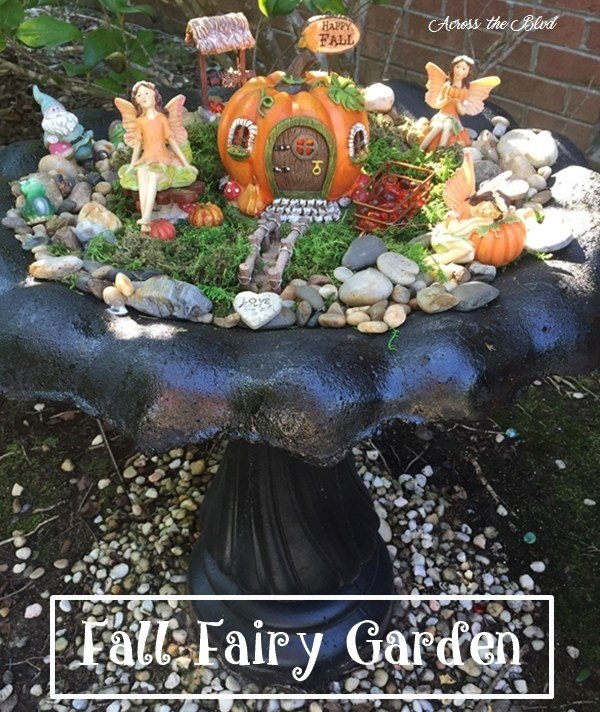 repurposed bird bath to fairy garden, container gardening, gardening, outdoor living, repurposing upcycling