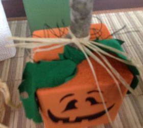 not so scary hallowe en decorations with 4x4 s all for 1 25, crafts, halloween decorations