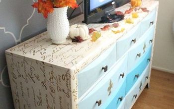 Cômoda com móveis DIY ganha uma transformação poética francesa