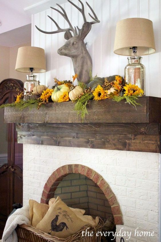 rustic and elegant fall tablescape, concrete masonry, crafts, fireplaces mantels, home decor, outdoor living, reupholster, wall decor, woodworking projects, wreaths