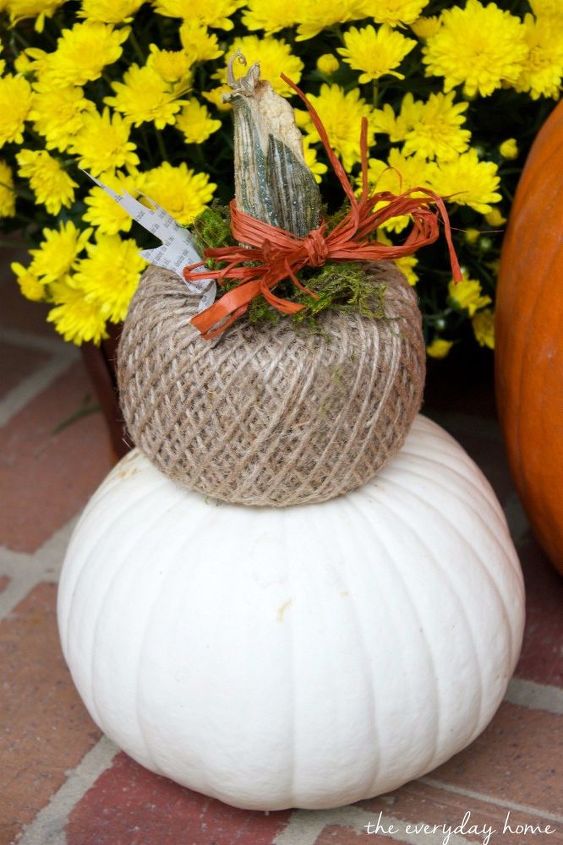 diy jute twine pumpkin, crafts, gardening, home decor, seasonal holiday decor
