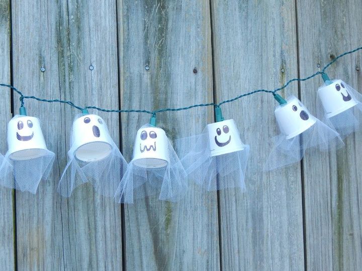 k cup ghost lights, cleaning tips, halloween decorations, home decor, seasonal holiday decor
