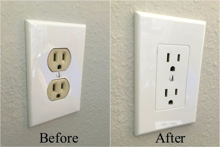 easy electrical outlet cover tip, home decor, how to, kitchen design, pallet