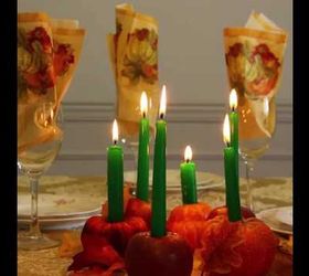 Apple candle holders for seasonal decor