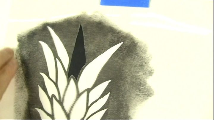 papel pintado de pia usando la plantilla de pia
