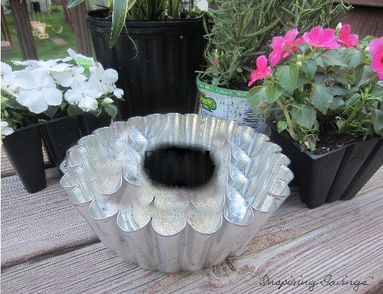 how to make frugal plant holders out of old pans , container gardening, gardening, how to, repurposing upcycling
