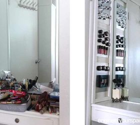 organizing tips quick and easy diy makeup organizer, organizing, small bathroom ideas, storage ideas