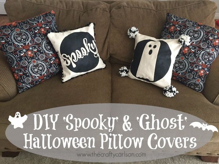 tutorial de la funda de almohada de halloween espeluznante y fantasma