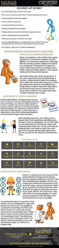 workers compensation lawyer riverside infographics