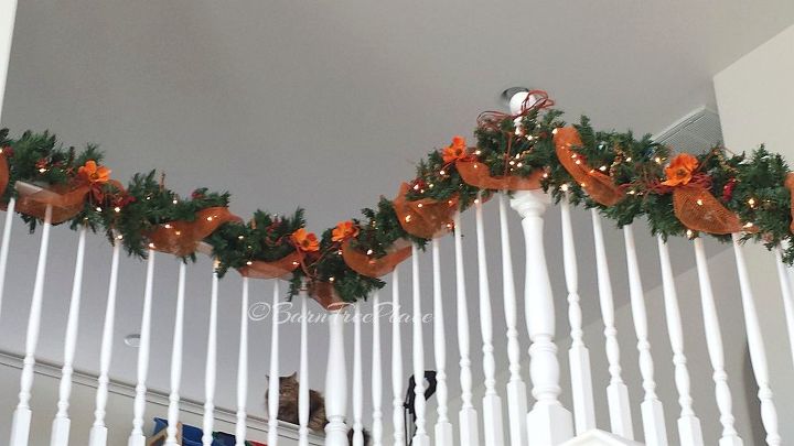 Fall Banister Decorating Hometalk