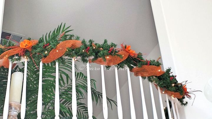 Fall Banister Decorating Hometalk