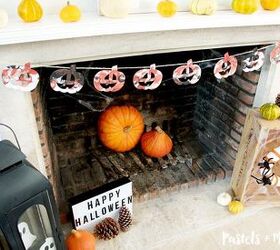 spooktacular halloween mantel, fireplaces mantels, halloween decorations, seasonal holiday decor