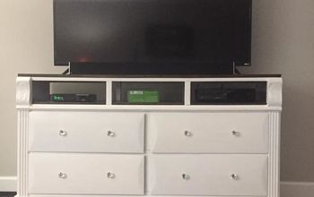 Dresser Converted Into TV Stand