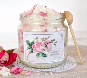 diy rose petal lavender sugar scrub the perfect diy gift , flowers, gardening