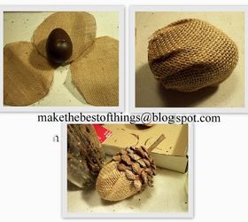 make these giant acorns for fall, crafts, gardening, home decor, woodworking projects