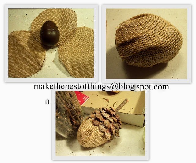 make these giant acorns for fall, crafts, gardening, home decor, woodworking projects