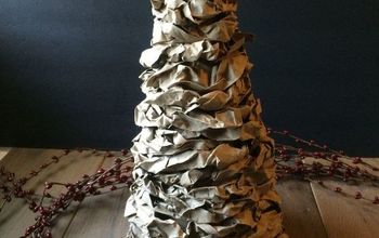 Make a Cereal Box Christmas Tree With Recycled Grocery Bags