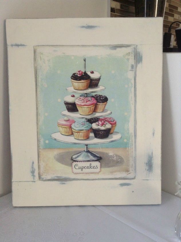 s rip off your cabinet doors for these brilliant upcycling ideas, doors, kitchen cabinets, kitchen design, Or into a shabby chic cupcake sign