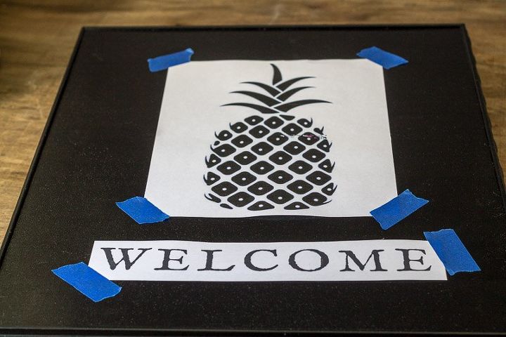 how to make a pineapple welcome sign for under 10, crafts, home decor, how to