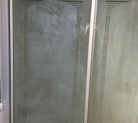 Clean shower online glass doors