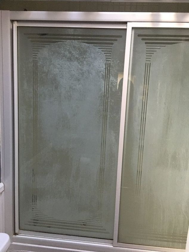 how do i clean shower glass doors