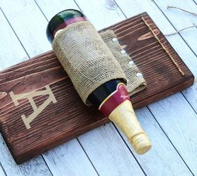 diy wine bottle holder, crafts, home decor, tools, reupholster, woodworking projects
