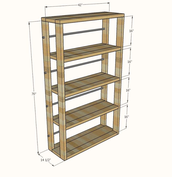 Overhead Wall Lumber Storage - by cjones @ LumberJocks.com ... Cute and Easy Bookshelves | Hometalk