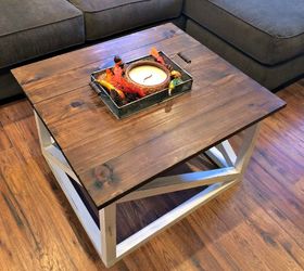 diy coffee table, basement ideas, living room ideas, painted furniture, rustic furniture, woodworking projects