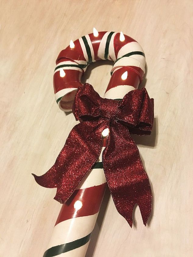 pvc lit candy canes
