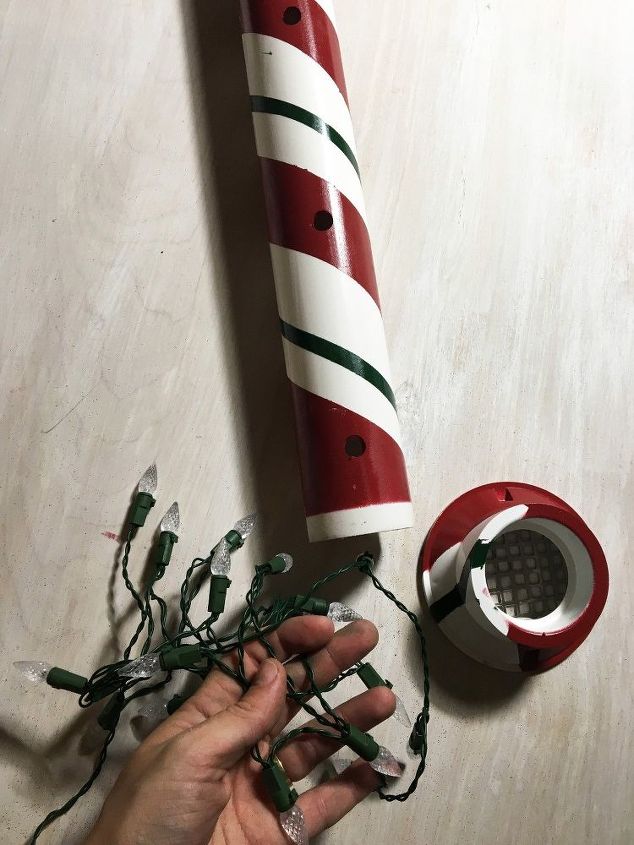 pvc lit candy canes