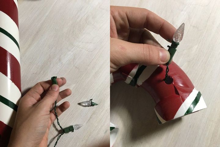 pvc lit candy canes