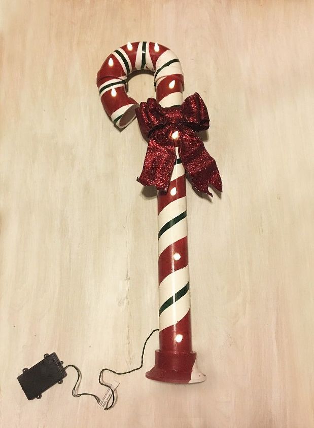 pvc lit candy canes