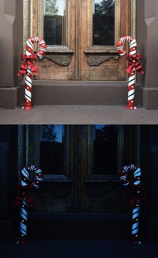 pvc lit candy canes