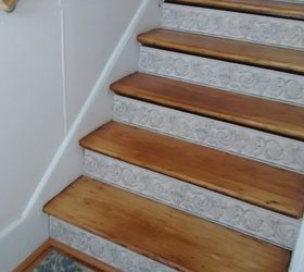 beautiful wood stair risers