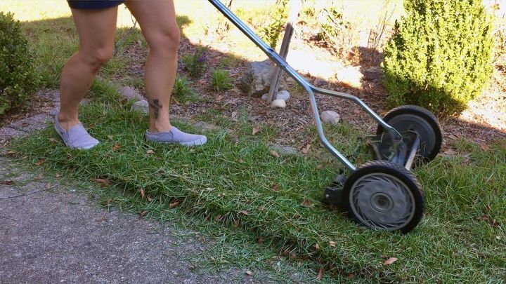 cortacsped de empuje manual para el mantenimiento de jardines pequeos
