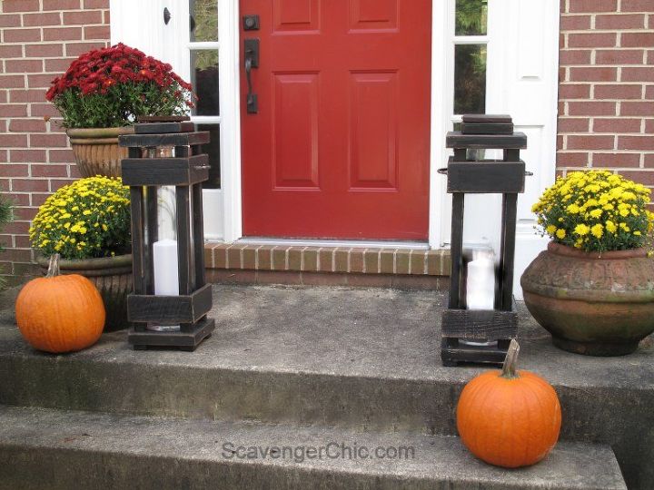 Diy Exterior Porch Lanterns Hometalk Diy Exterior Porch Lanterns Home Decor Lighting Outdoor Living Pallet Woodworking