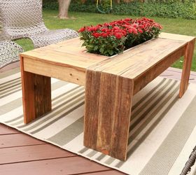 rustic pallet wood coffee table with drink cooler, painted furniture, pallet